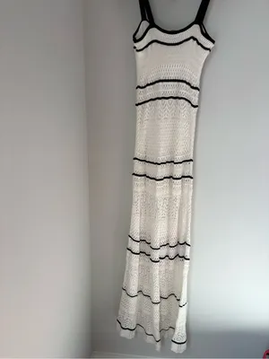 Abercrombie and Fitch Crochet Maxi Dress size Small thumbnail 7