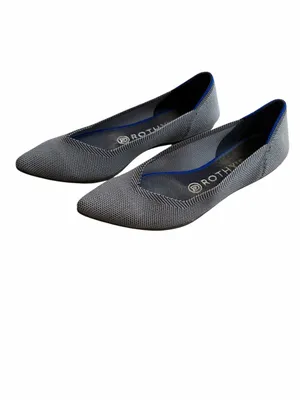 ROTHY’S The Point Cloud Grey Birdseye Pointed Toe Flat Size 7.5 thumbnail 2