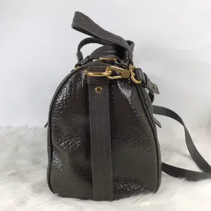Marc by Marc Jacobs Leather Bag Totally Turnlock Shifty Satchel Gray Purse XBody thumbnail 3