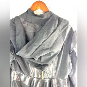 Goth Robe M Hoodie Black Zip Front thumbnail 5