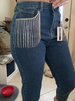 Denim Blvd Rhinestone Jeans thumbnail 7