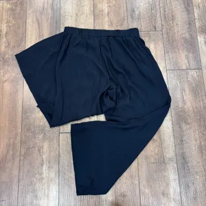 Aritzia Wilfred Sz Large The Faun Ankle Pant High-Waisted Wide-Leg Black Pants thumbnail 8