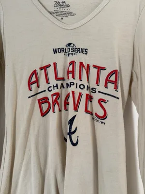 Majestic Atlanta Braves World Series 2021 Champions Long Sleeve thumbnail 3
