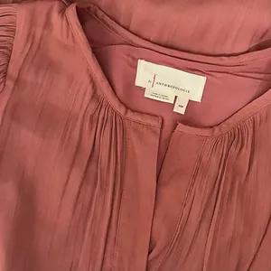 ANTHROPOLOGIE Somerset Satin Maxi Dress Rose Pink Mauve X-Small Petite XSP thumbnail 12