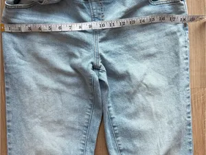 Light Blue‎ Maternity Jeans with Stretch Waistband thumbnail 3