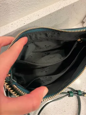 Kate Spade New York Madison Saffiano Leather Convertible Crossbody Deep Jade New thumbnail 11