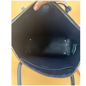 Lauren Ralph Lauren Tote Bag Women OS Blue Red Plaid Faux Leather Quiet Luxury thumbnail 8