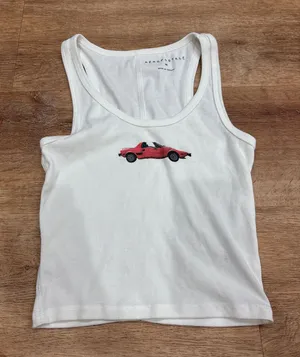 Anthropologie White Tank Top thumbnail 1