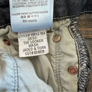 Mother‎ Jeans The Looker Jaded and Torn Distressed Skinny Blue Denim Mid Rise thumbnail 8