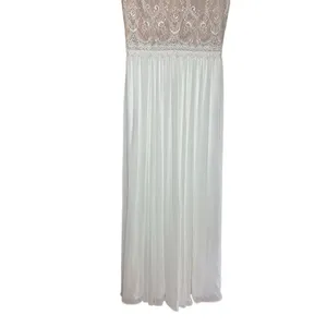 NEW Dress the Population gorgeous flowy white tan wedding formal dress sz S‎ thumbnail 10