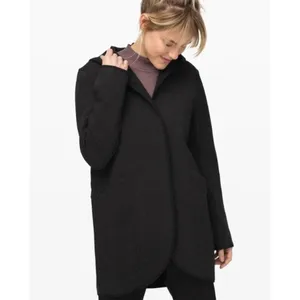 LULULEMON‎ URBAN HORIZONS JACKET WOMENS Small REVERSIBLE HEATHERED GRAY BLACK thumbnail 2