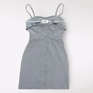 Honey Punch‎ NWOT Gingham Button-Up Short Mini Dress Size S Black White thumbnail 3