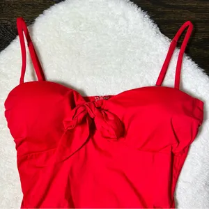 Tiger Mist Red Millie Ruched Mini Dress thumbnail 3