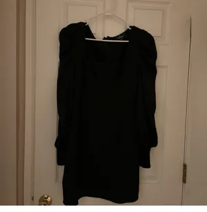 Lulus Black Puff Sleeve Mini Dress thumbnail 4