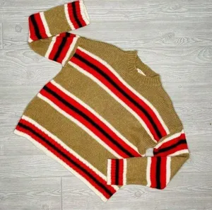 Urban outfitters striped long sleeve oversized knit sweater size medium thumbnail 1