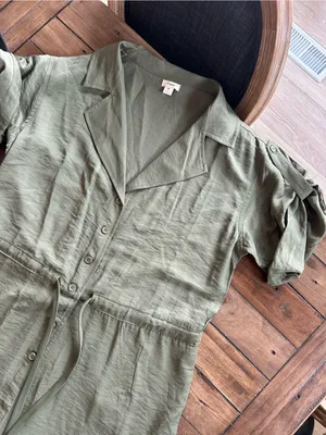 Anthropologie Tiny Heidi Green Jumpsuit M thumbnail 6