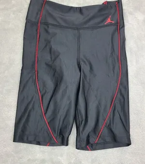 Air Jordan Women's Biker‎ Tights Black-Red DC2177-010 Size Small thumbnail 1