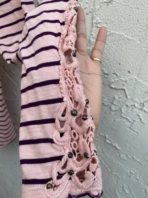 Free People Long sleeve Striped top Size L thumbnail 6