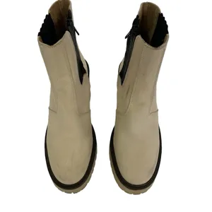 Free‎ People Boots 36.5 Tan Ankle Leather Block Heel Boho Festival thumbnail 8