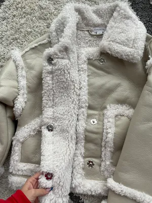 Topshop Faux Leather White Jacket thumbnail 7