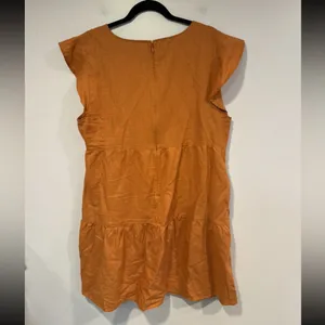 Good threads orange tiered dress‎ Size L thumbnail 3