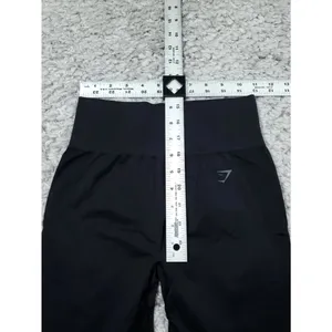 Gymshark Flex High Waisted Leggings Women's Size Medium Black Logo thumbnail 6