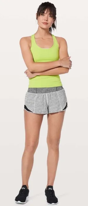 Lululemon Hotty Hot Short II *2.5" Monochromic White / Monochromic Black Size 8 thumbnail 1