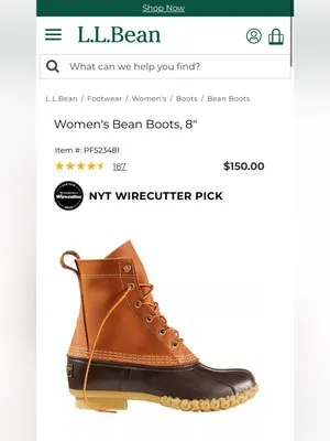 L.L. Bean Two-Tone Brown Leather and Dark Brown Women’s 8”Boots thumbnail 12