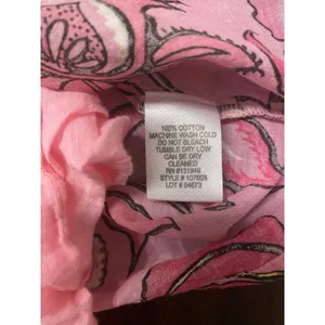 Jude Connally Faith Dress LG Pink Gold Floral Cotton Voile Babydoll Boho Resort thumbnail 5