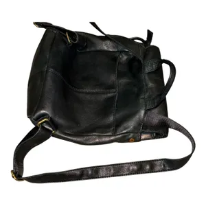 American Leather Co. Black Leather Backpack thumbnail 3