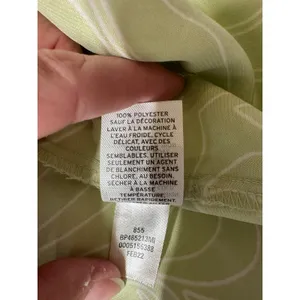 BP Nordstrom Sage Green Swirl Satin Lace Trim Slip Mini Dress XS BP465213MI thumbnail 7