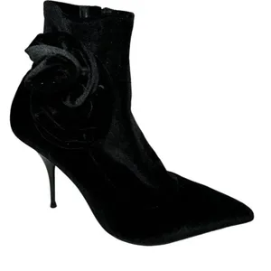 JEFFREY CAMPBELL Florette Velvet Stiletto Bootie Size 5.5 New w/o Tag MSRP $165 thumbnail 3