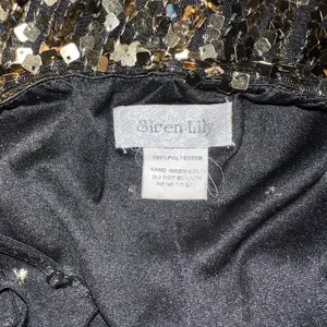 Siren Lily Womens Medium Gold Sequin Sparkly Gold Dress thumbnail 3