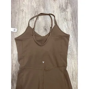 Old Navy Active PowerChill Jumpsuit Brown Size Large Tall Built-in Bra New thumbnail 4