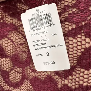Windsor Lace Cocktail Dress Womens S Burgundy Floral Satin Tie‎ Homecoming NWT thumbnail 12