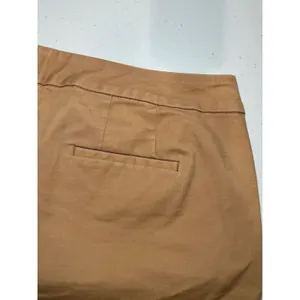 Boden Khaki Cropped‎ Capri Pants Cotton Stretch Tab Front Career 12R thumbnail 11
