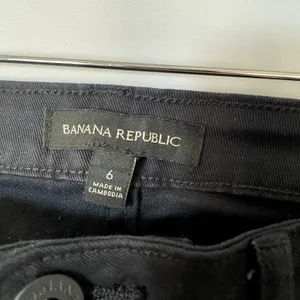 Banana Republic dark navy trousers women's size 6 cotton pants high waisted‎ thumbnail 3
