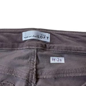Loft Lilac Corduroy Curvy Skinny Pants Women's Size 4 NWT | 34-29 thumbnail 5