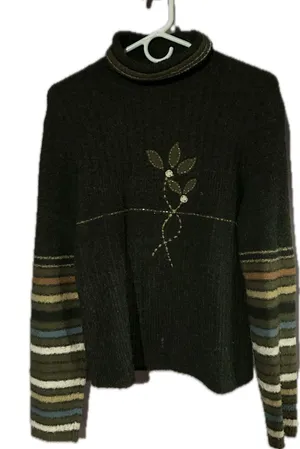 Vintage knit sweater Green thumbnail 1