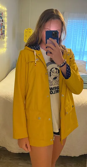 Maison Jules Yellow Raincoat Jacket thumbnail 1