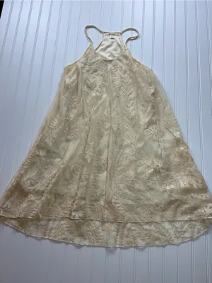 Mi Ami (Francesca’s) Cream Lace Mini Dress‎ | Boho Cottagecore thumbnail 3