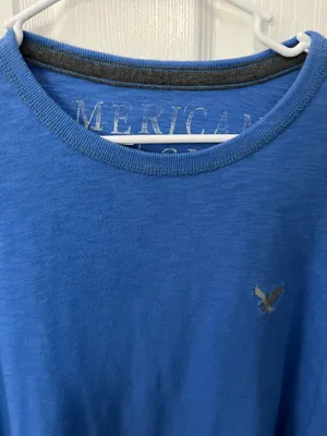 American Eagle Size Medium Blue Long Sleeve Top thumbnail 3