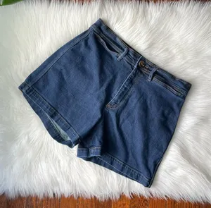 LOFT Denim Shorts High Rise Dark Wash size 28/6 thumbnail 1