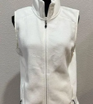 Vineyard Vines White Zip-Up Vest thumbnail 1