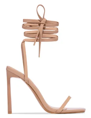 Miss Lola Lace Up High Heels thumbnail 1