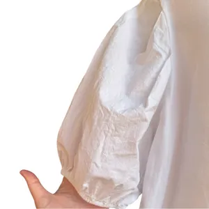 Anthropologie Eri + Ali White Puff Sleeve Top thumbnail 2