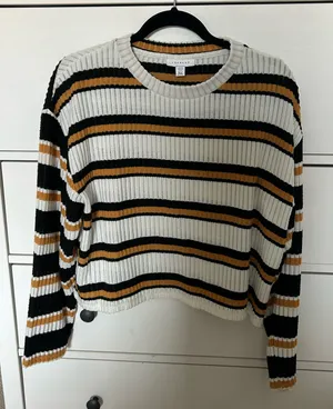 Topshop Striped Long Sleeve Top thumbnail 1