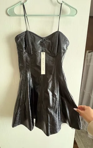Mustard Seed Black Metallic Dress thumbnail 1