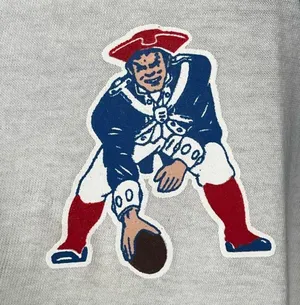 NFL New England Patriots White Blue Lace Up Vneck Tshirt thumbnail 5
