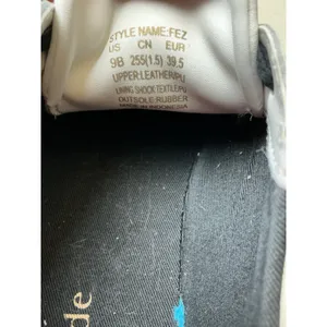 Kate Spade New York Fez White Black Leather Spade Logo Sneakers Womens 9B thumbnail 5